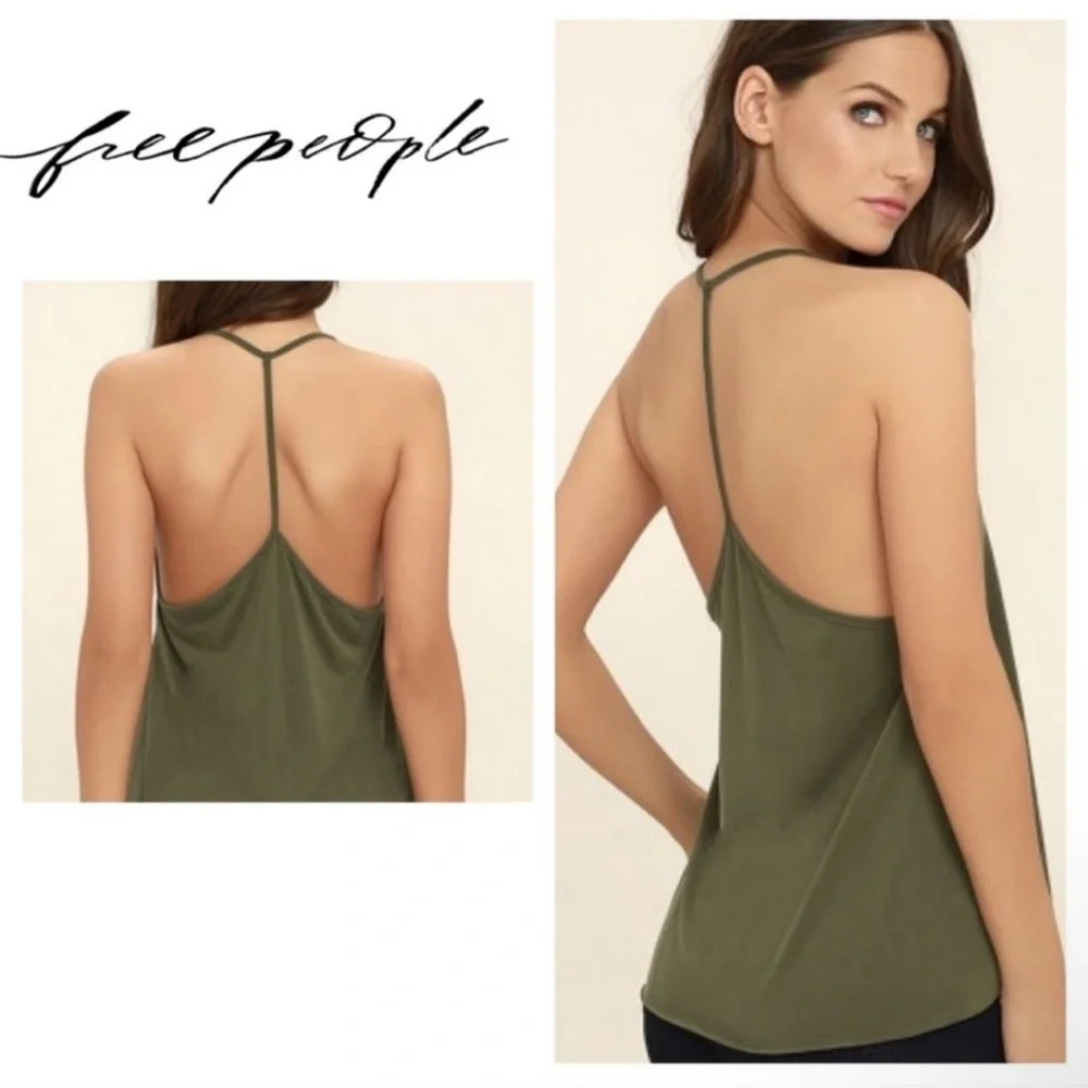 NWOT Free People T-Strap tank